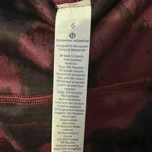 Lululemon Hi-Rise Cropped Leggings - Size 6 - Picture 2 of 4